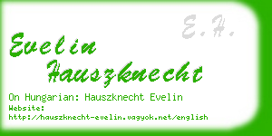 evelin hauszknecht business card